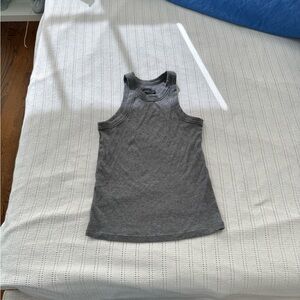 WSLY Grey Ribbed Tank Top - size M